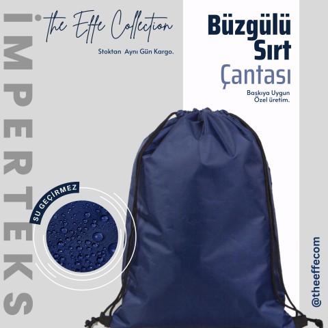 Kartmix İmperteks Sırt Çantası  32x45 Cm Lacivert