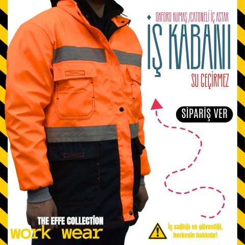 İş Kabanı Oxford Turuncu