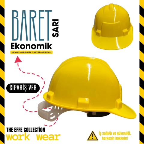 Work Wear İşçi Baret / Sarı