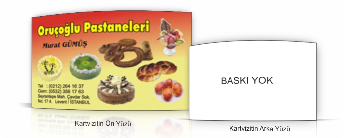 Kartvizit - 250 gr. Amerikan Bristol